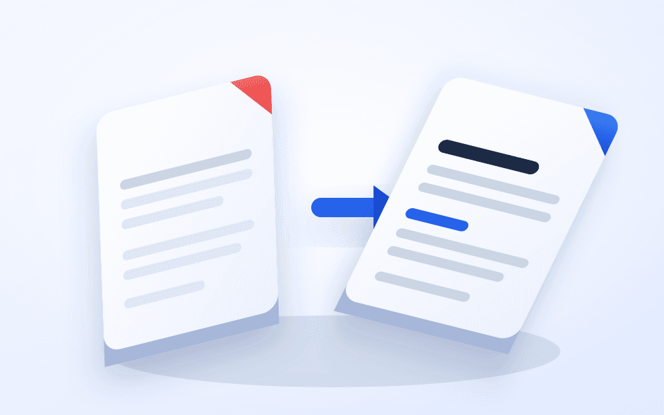 PDF 텍스트 인식 일러스트